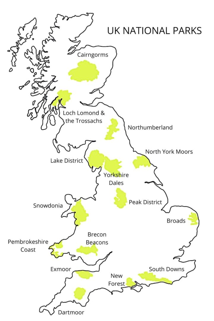 The UK National Parks - Map, Guide and Visiting Tips