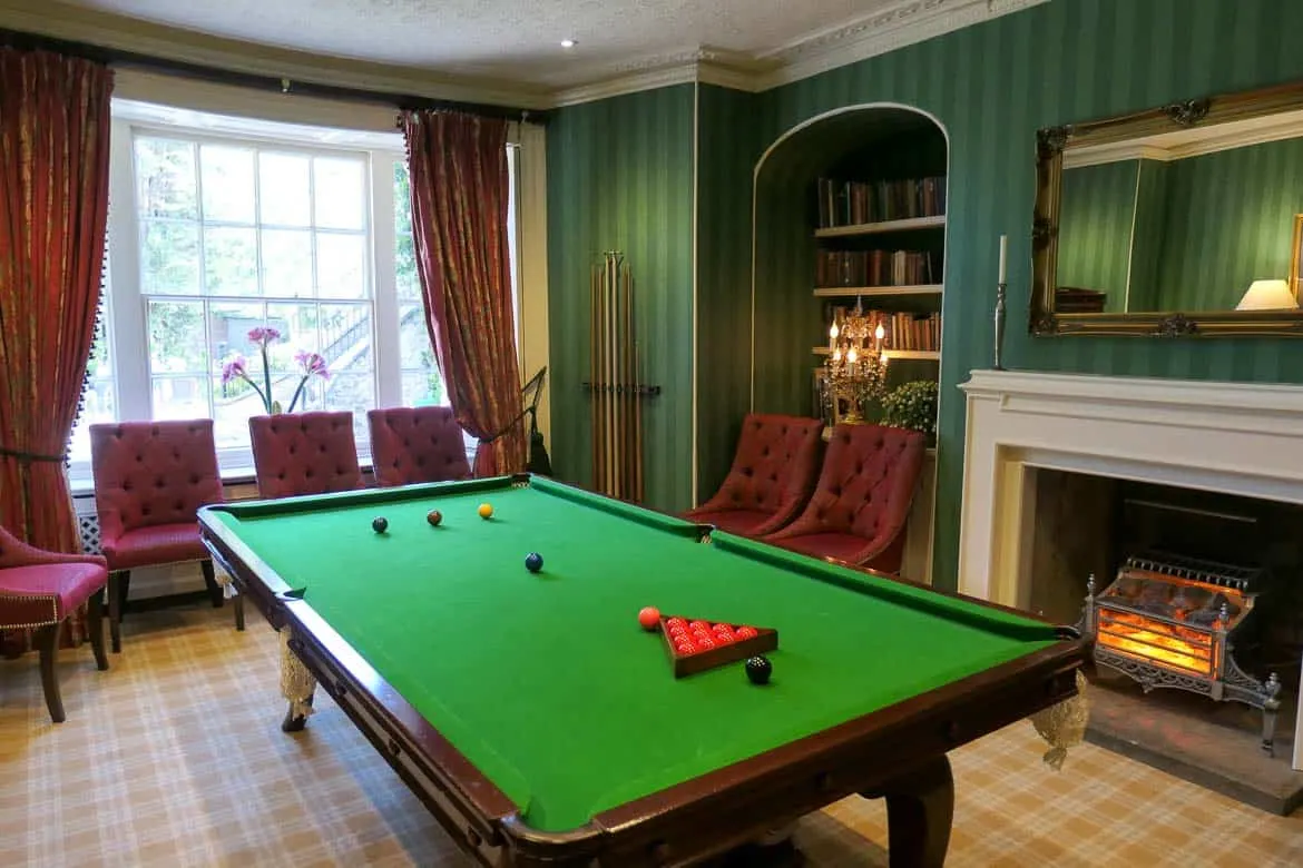 Snooker Room, Eastbury Hotel, Sherborne