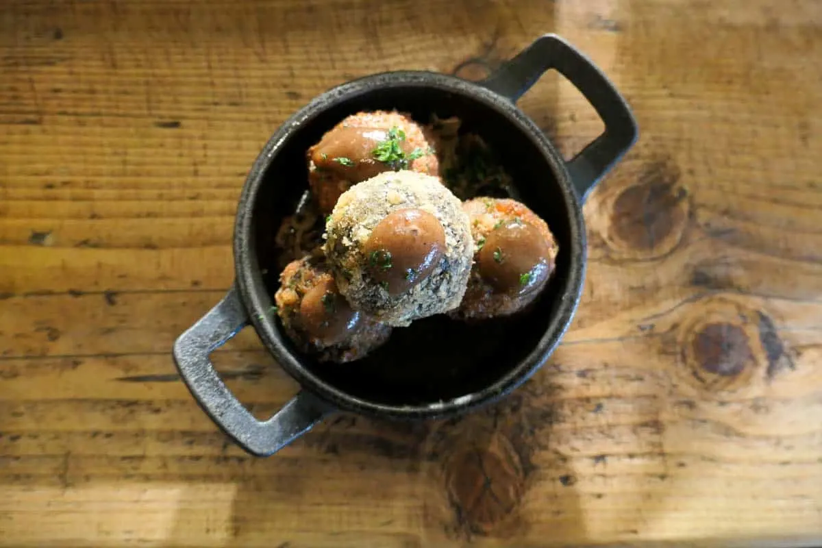 Black Pudding bon bons at Brinkburn Brewery, Newcastle