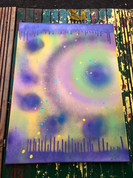 My attempt at spray painting