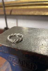 silver ring making