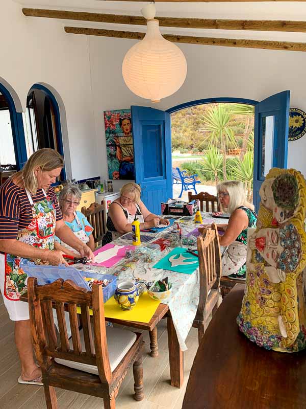 Spanish Craft holiday - mosaic making