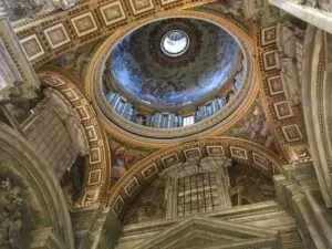 Ceiling in St Peter's Basilica, Rome