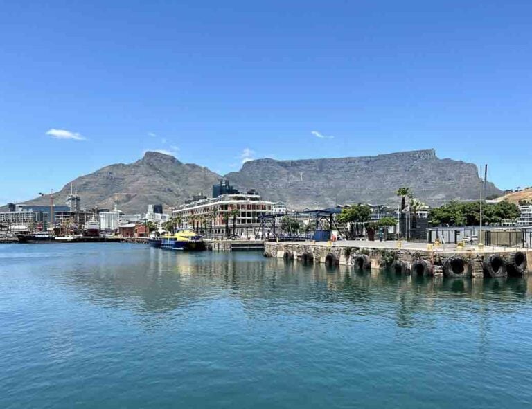 V&A Waterfront, Cape Town with Table Mountain backdrop