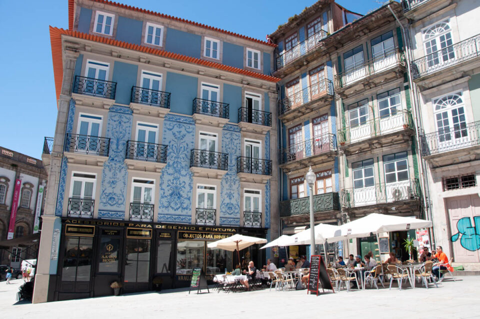 Azulejo tiles in Porto, Portugal