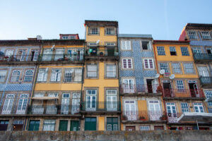 Tiled buildings in Porto