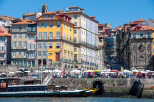 Looking across to the Ribeira in Porto