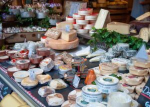 French cheese stall
