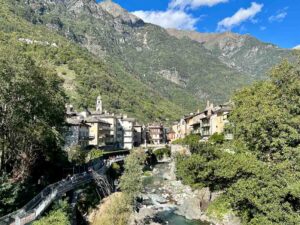 Chiavenna, alpine town in Lombardy, Italy