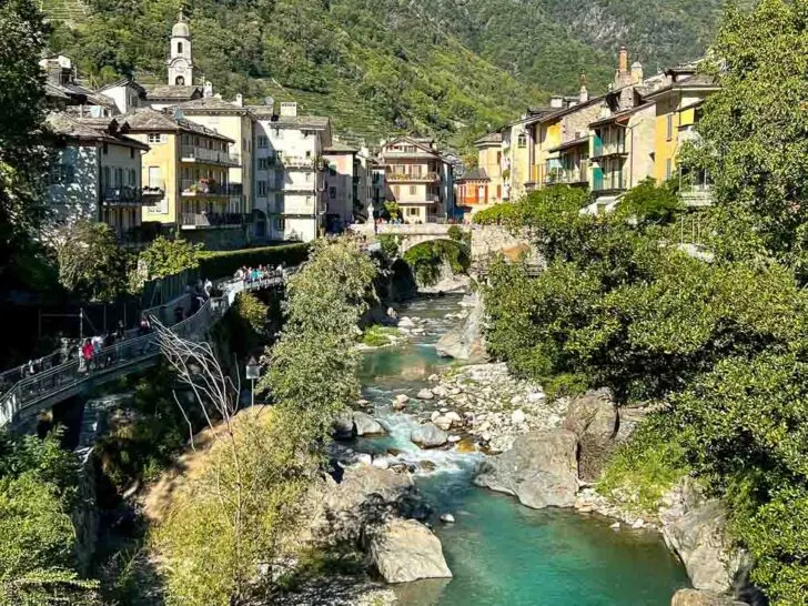 The town of Chiavenna, Italy