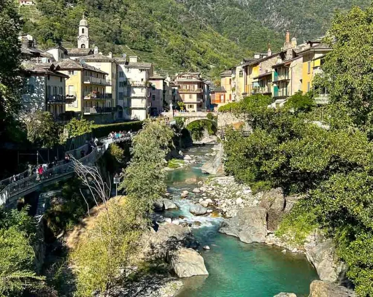 The town of Chiavenna, Italy