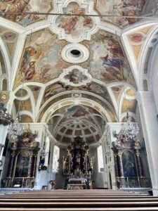 Interior Hippach church