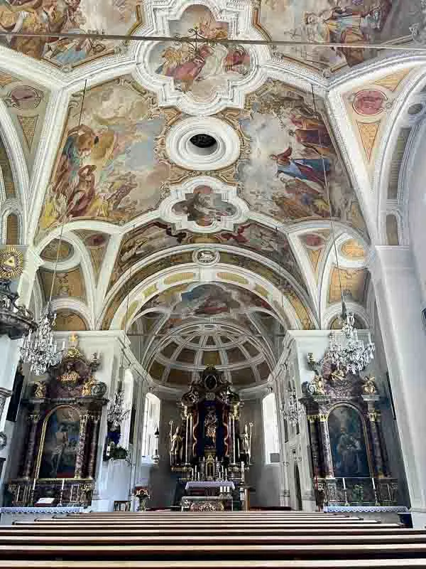 Interior Hippach church
