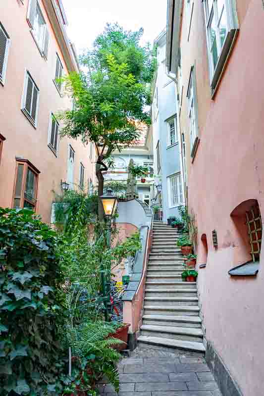 Secret courtyard in Graz, Austria