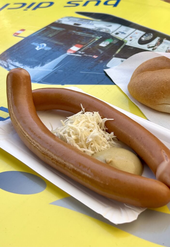 Wurscht with mustard and horseradish