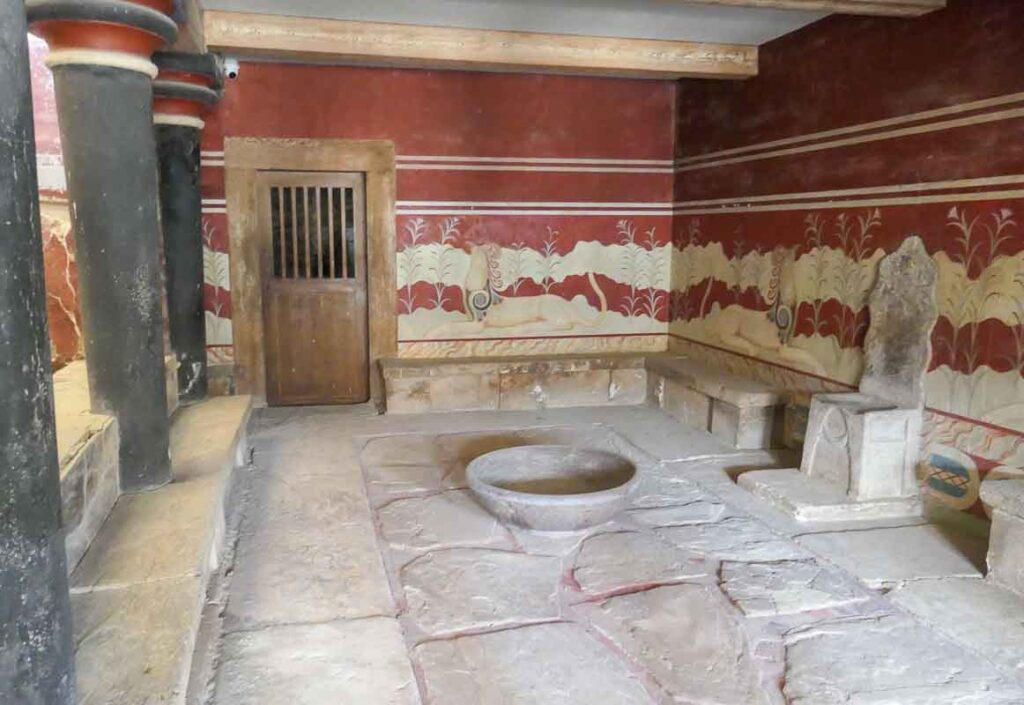 Throne Room at Knossos, Heraklion Crete