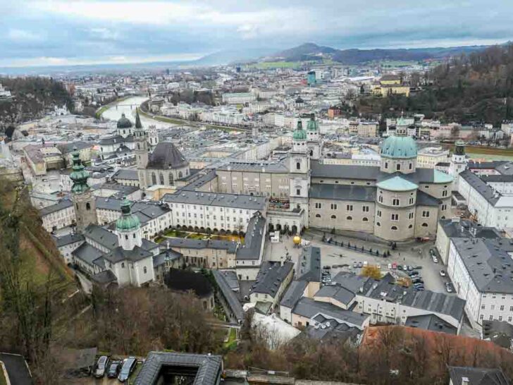 How to spend one day in Salzburg. View of Salzburg from Hohensalzburg Fortress, Austria