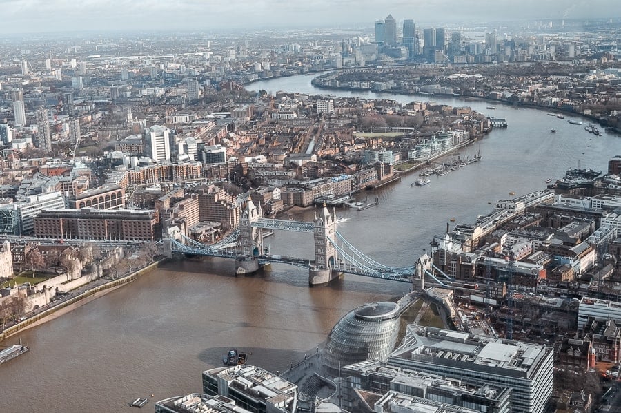 Tower Bridge viewed from the Share